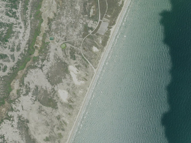 Aerial image of South Beach Mile 0-5 (Padre Island National Seashore)