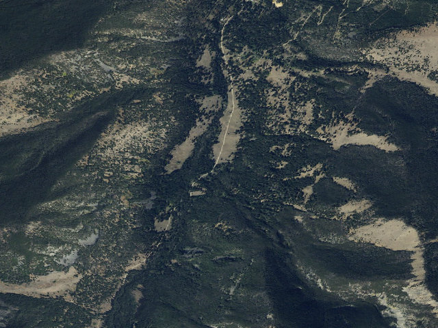 Aerial image of South Boulder Lower Dispersed Site