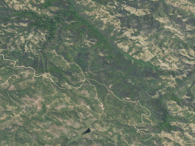 Aerial image of South Cow Mountain Ohv Management Area