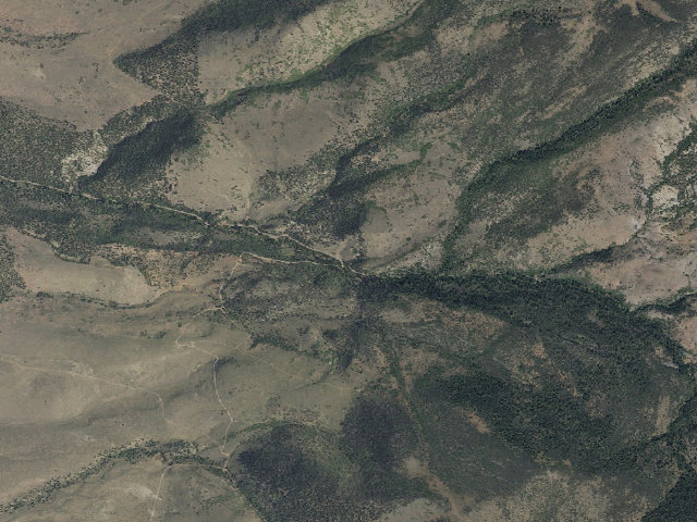 Aerial image of South Creek (Lower) Trailhead