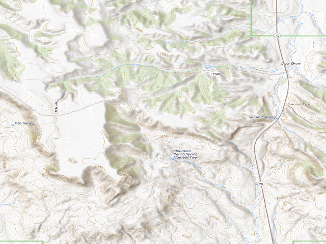 USGS topographic map of South Divide Rd