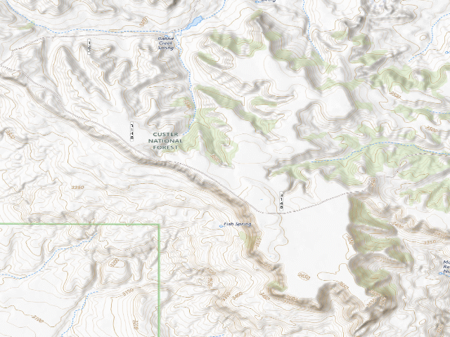 USGS topographic map of South Divide Rd