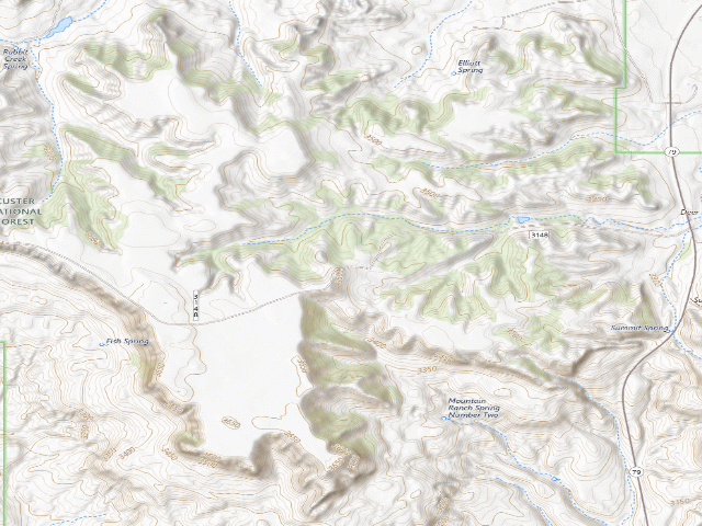 USGS topographic map of South End Divie Rd