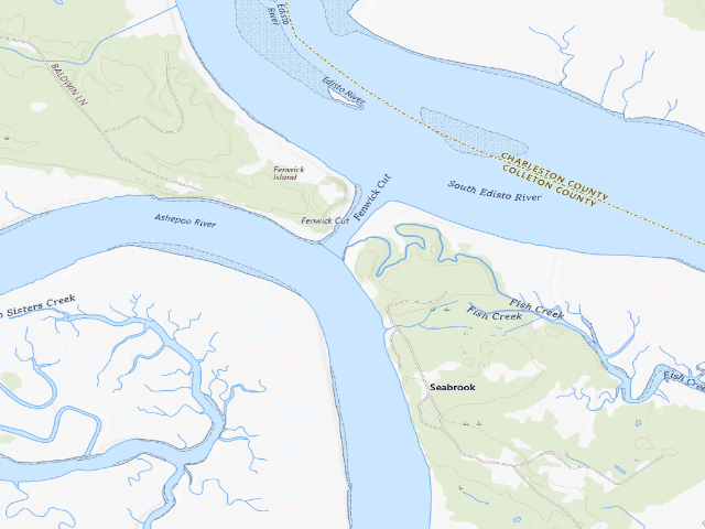 USGS topographic map of South Fenwick Island WMA Campsite 1