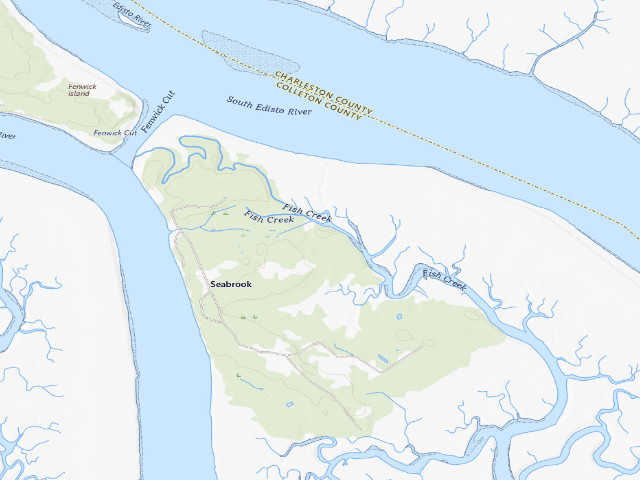 USGS topographic map of South Fenwick Island WMA Campsite 2