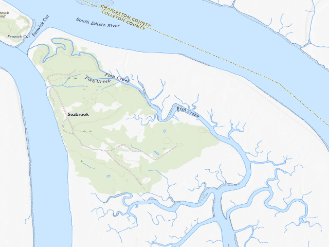 USGS topographic map of South Fenwick Island WMA Campsite 3