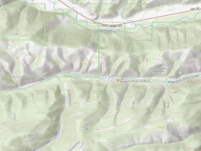 USGS topographic map of South Fk Lolo Creek 4328