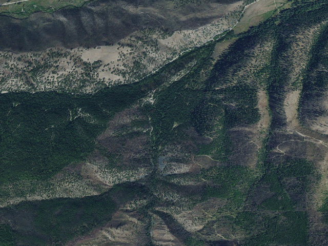 Aerial image of South Fk Lolo Creek Horse Th