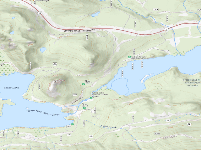 USGS topographic map of South Fork Bay