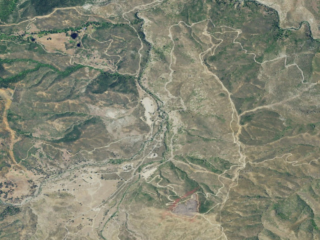 Aerial image of South Fork Campground