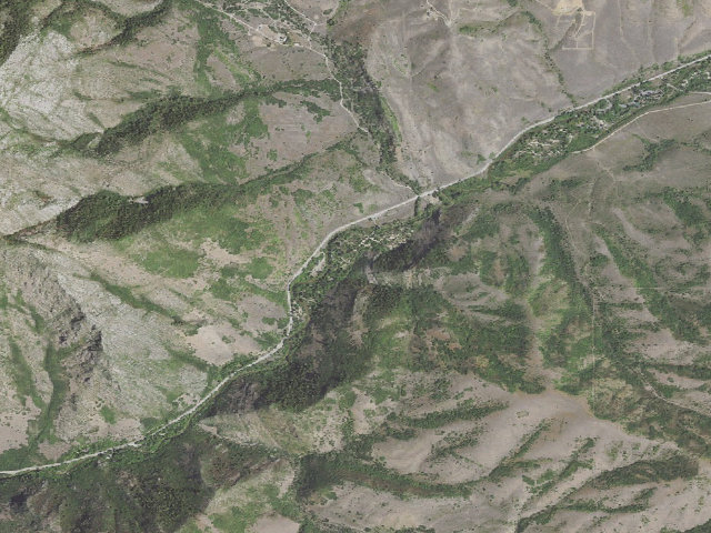 Aerial image of South Fork Campground