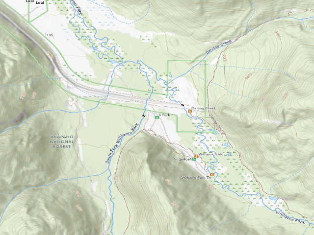 USGS topographic map of South Fork