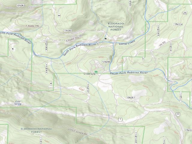 USGS topographic map of South Fork Group