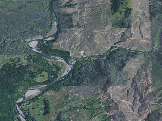 Aerial image of South Fork Lower