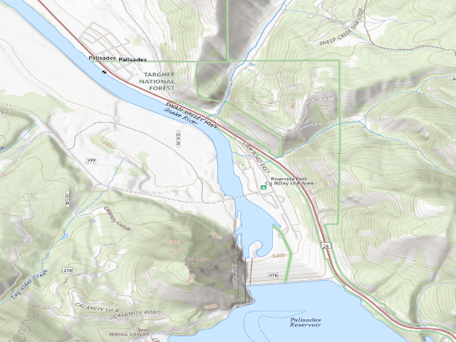USGS topographic map of South Fork Of The Snake