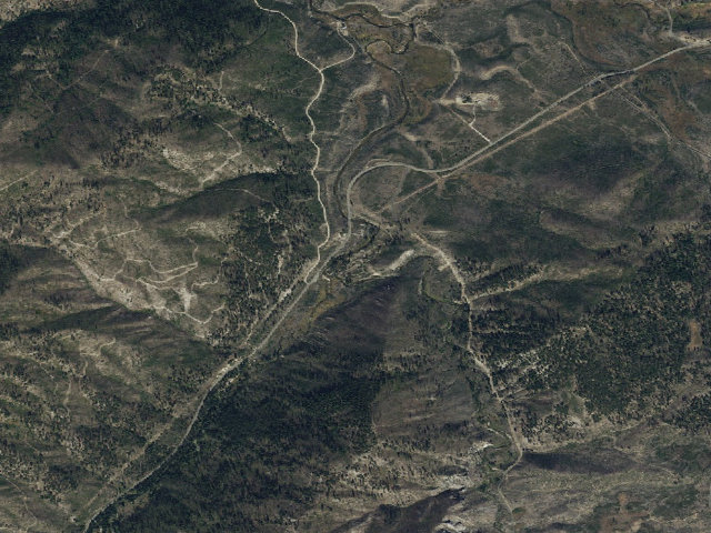Aerial image of South Fork Salmon River Campground