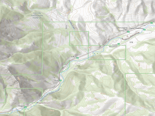 USGS topographic map of South Fork