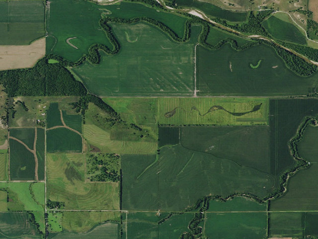 Aerial image of South Fork WMA