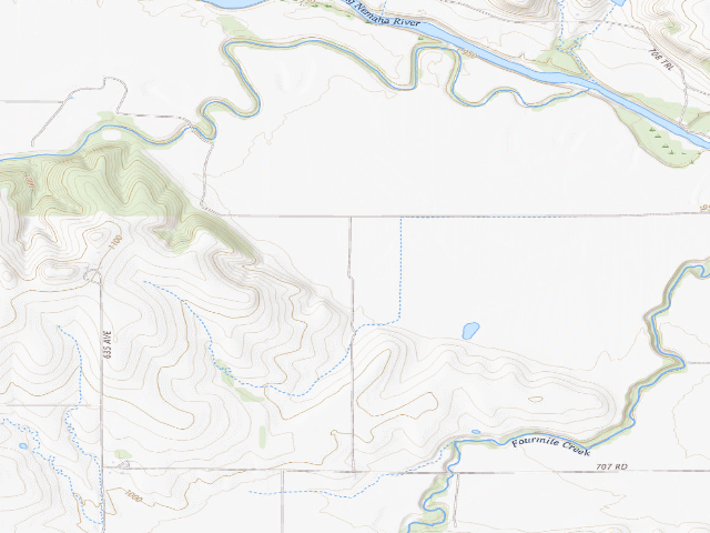 USGS topographic map of South Fork WMA
