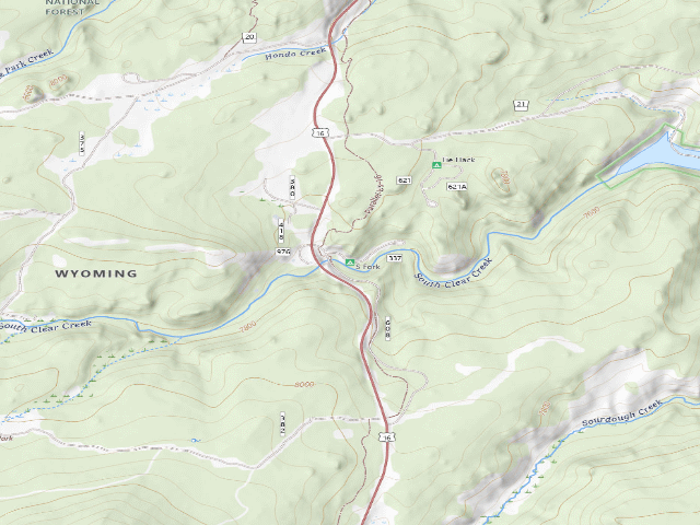 USGS topographic map of South Fork