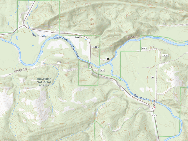 USGS topographic map of South Fourche