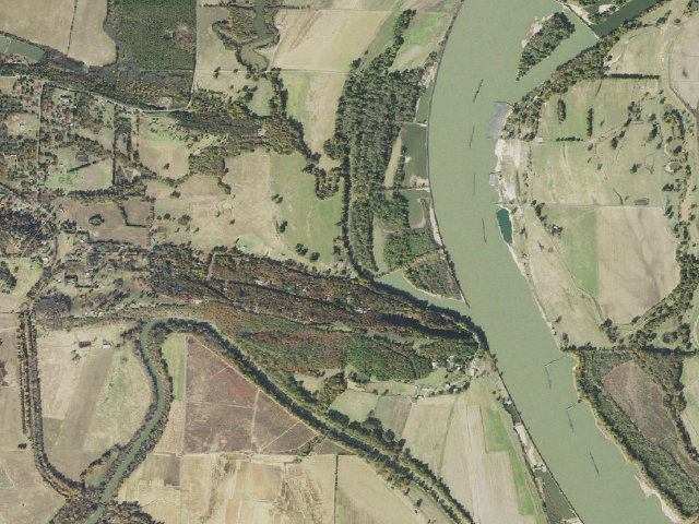 Aerial image of South Fourche Recreation Camping Area