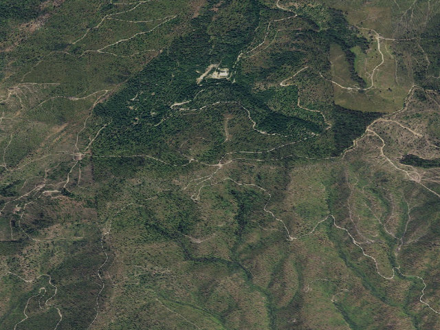 Aerial image of South Huckleberry Mountains