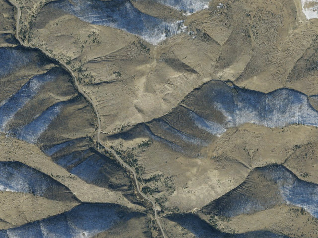 Aerial image of South Hughes Group Campground