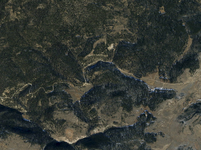 Aerial image of South Iron Springs Group Campground