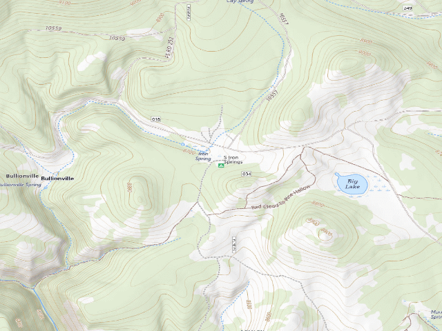 USGS topographic map of South Iron Springs
