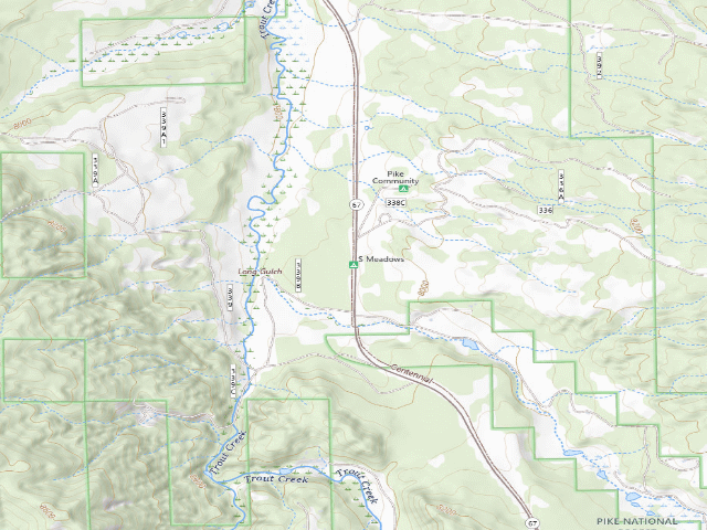 USGS topographic map of South Meadows