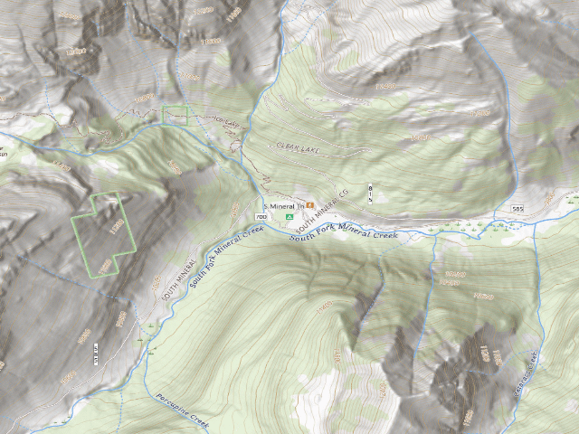USGS topographic map of South Mineral Cg