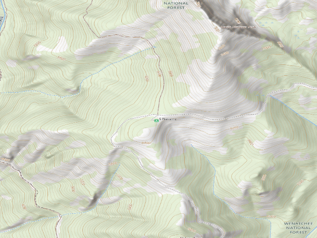 USGS topographic map of South Navarre Campground