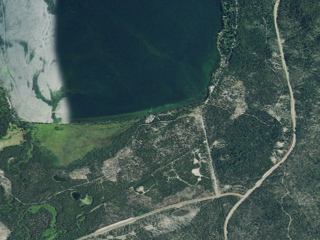 Aerial image of South Shore Hiker/Biker Camp