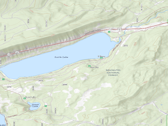 USGS topographic map of South Shore