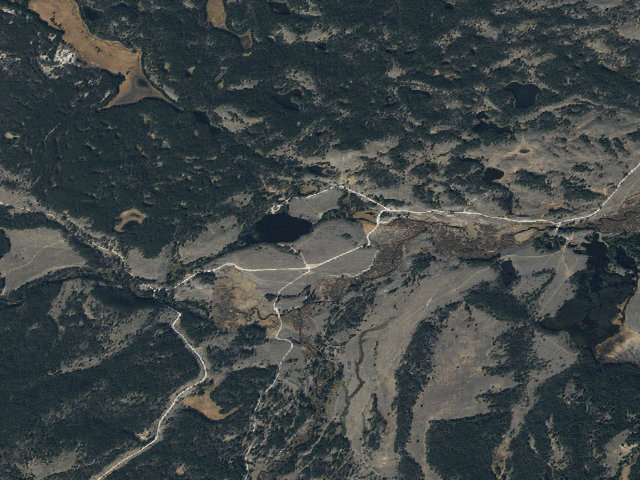 Aerial image of South Van Houten Campground