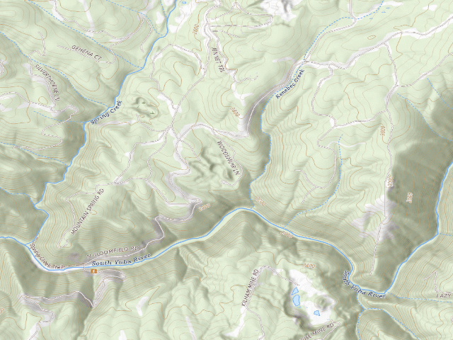 USGS topographic map of South Yuba Recreation Area