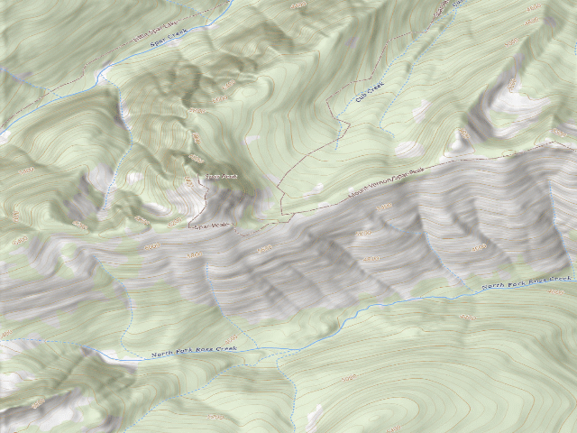 USGS topographic map of Spar Peak