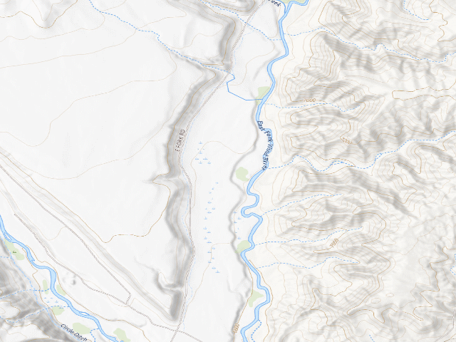 USGS topographic map of Spence & Moriarity WHMA — Long Meadow Campground