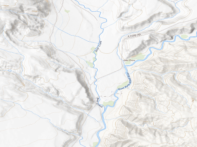 USGS topographic map of Spence & Moriarity WHMA — Thunderhead Campground