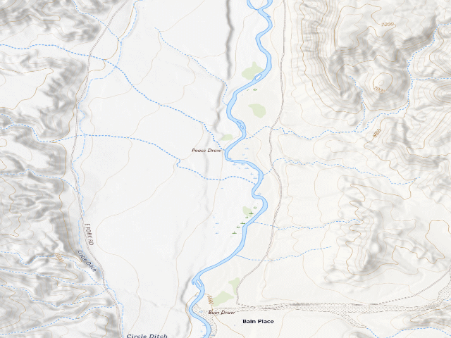 USGS topographic map of Spence & Moriarity WHMA — Zeng's Hideaway Campground