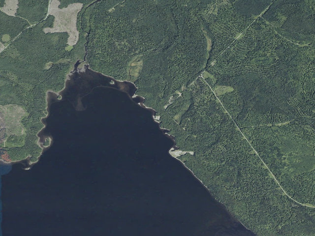 Aerial image of Spencer Bay (Moosehead Lake Shoreline Public Land)