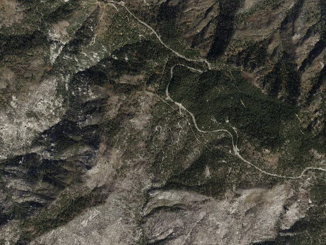 Aerial image of Spencer Canyon Campground
