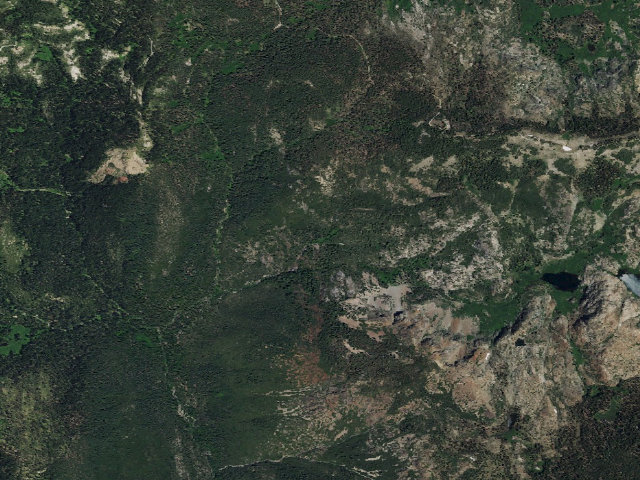 Aerial image of Spencer Creek