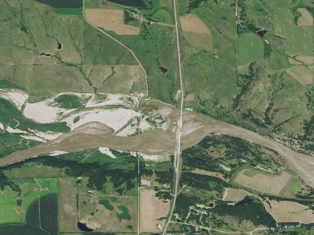 Aerial image of Spencer Dam WMA