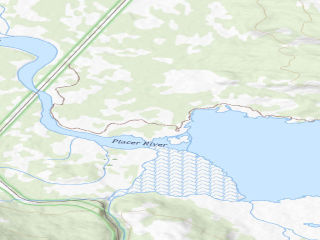USGS topographic map of Spencer Glacier Group Cg