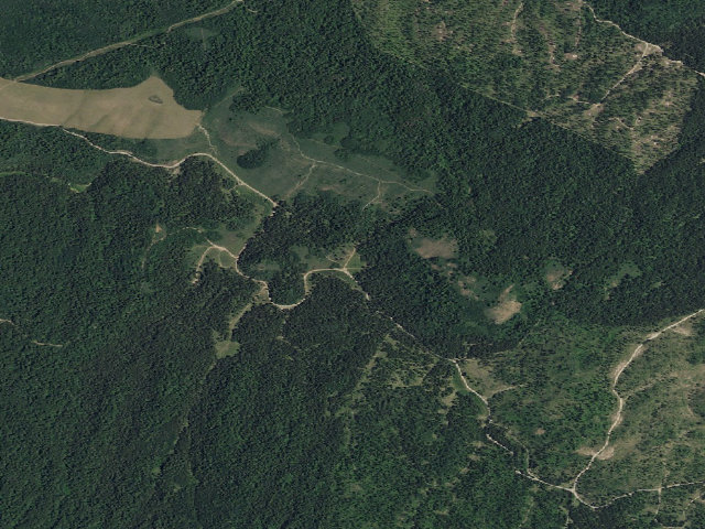 Aerial image of Spider Web Camp (IDL Endowment Land)