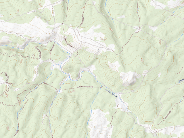 USGS topographic map of Spider Web Camp (IDL Endowment Land)
