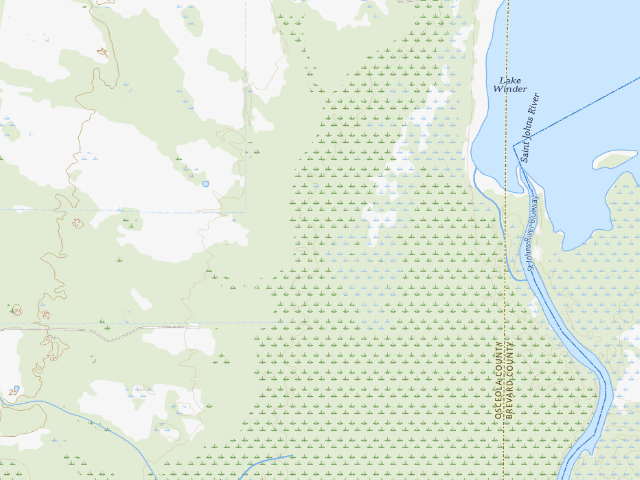 USGS topographic map of Spike Camp (River Lakes Conservation Area)