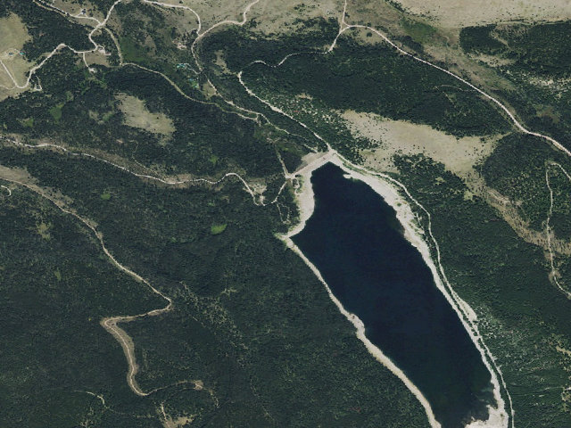 Aerial image of Spillway Campground